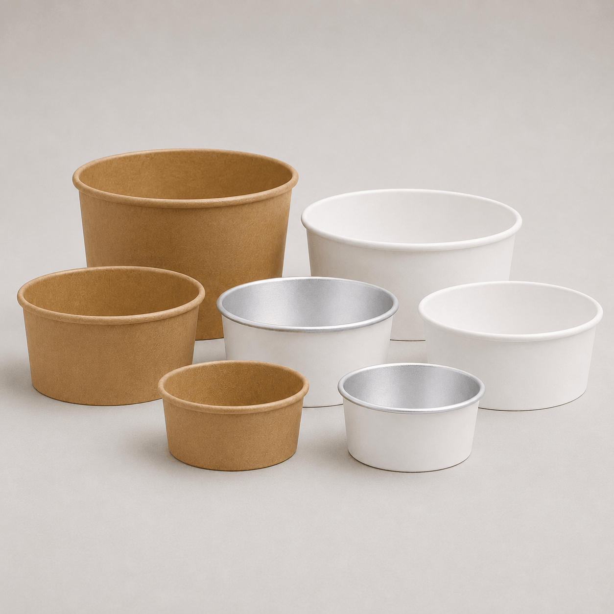 Round Kraft Bowls