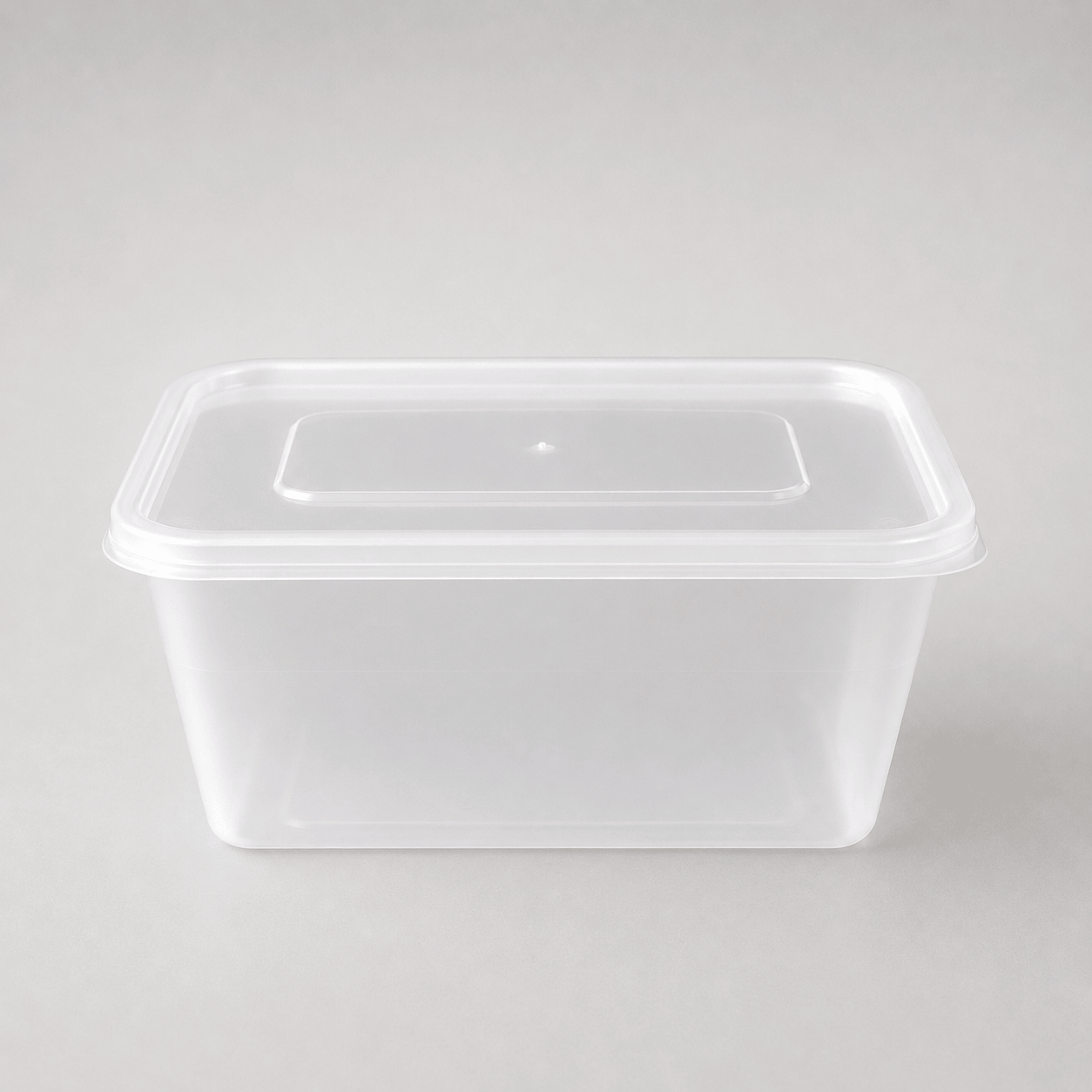 1000ml clear plastic food container with fitted lid