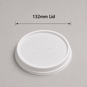 132mm lid for compatible kraft ripple cups