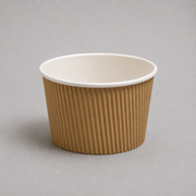 17oz kraft ripple cup for hot soup and takeaway food