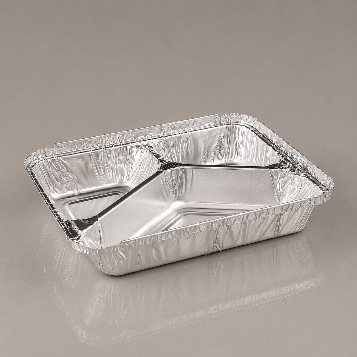 3 compartment aluminium foil meal tray