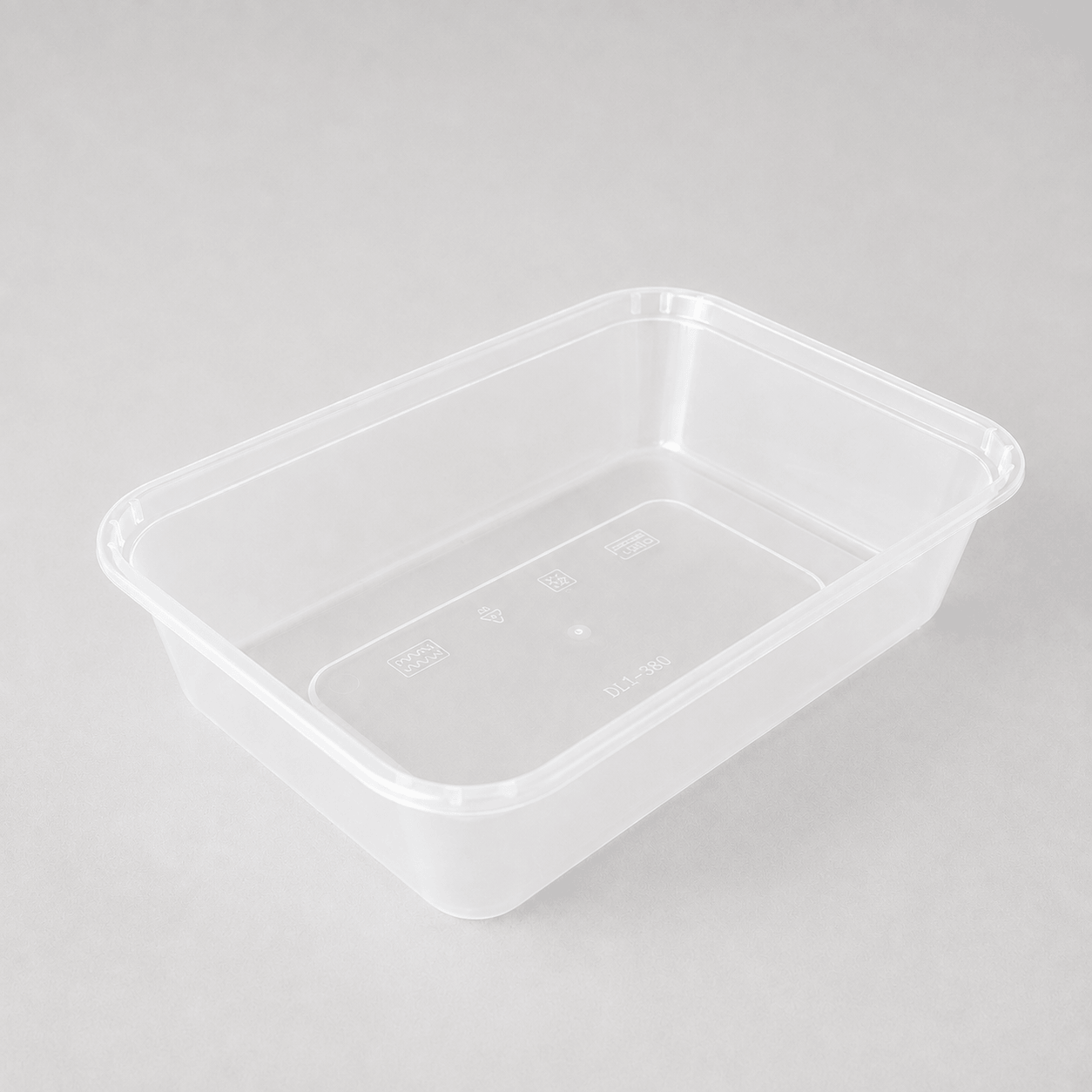 500ml clear plastic food container without lid