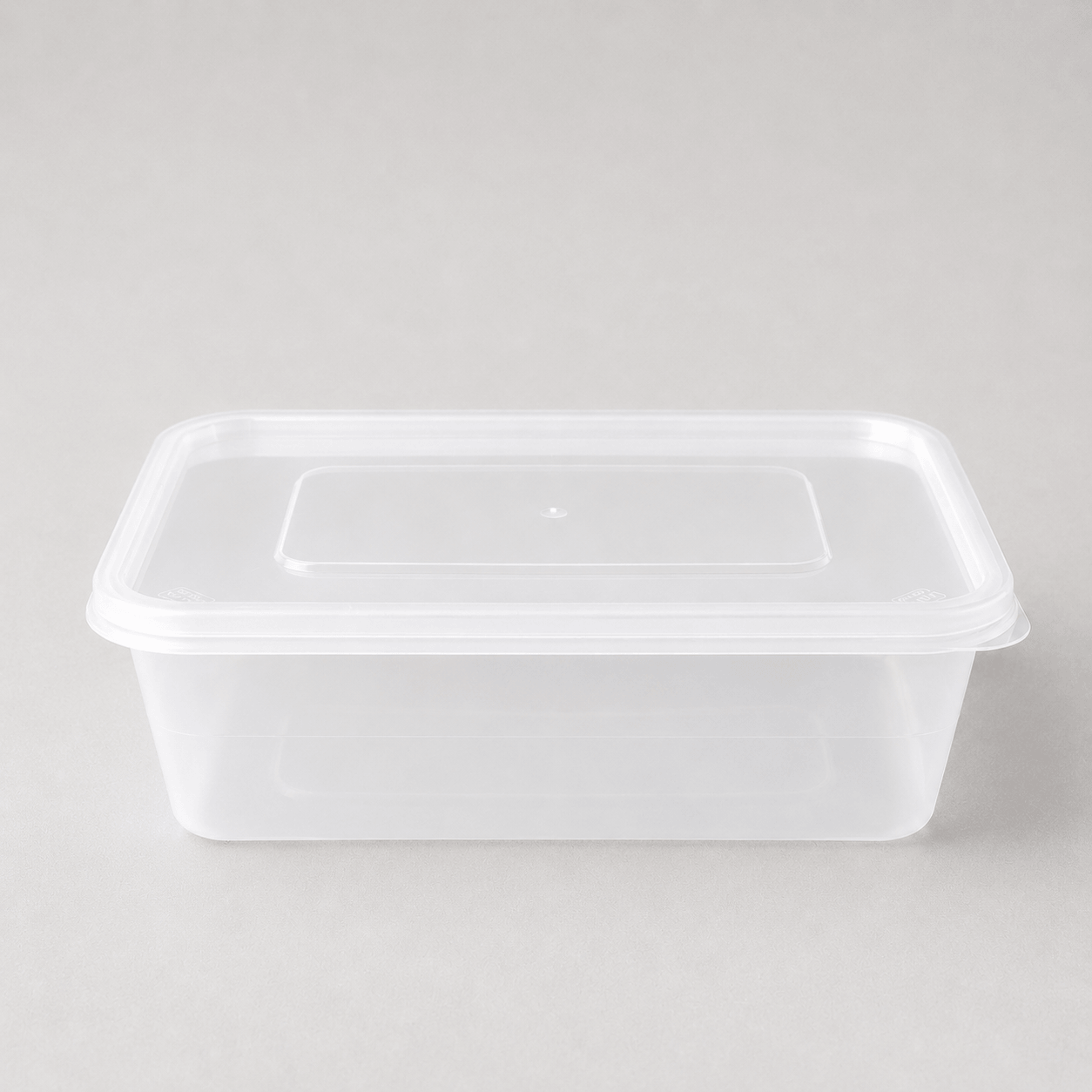 650ml clear plastic food container with fitted lid