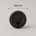 80mm Lids for 8oz Coffee Cup (Pack of 1000)