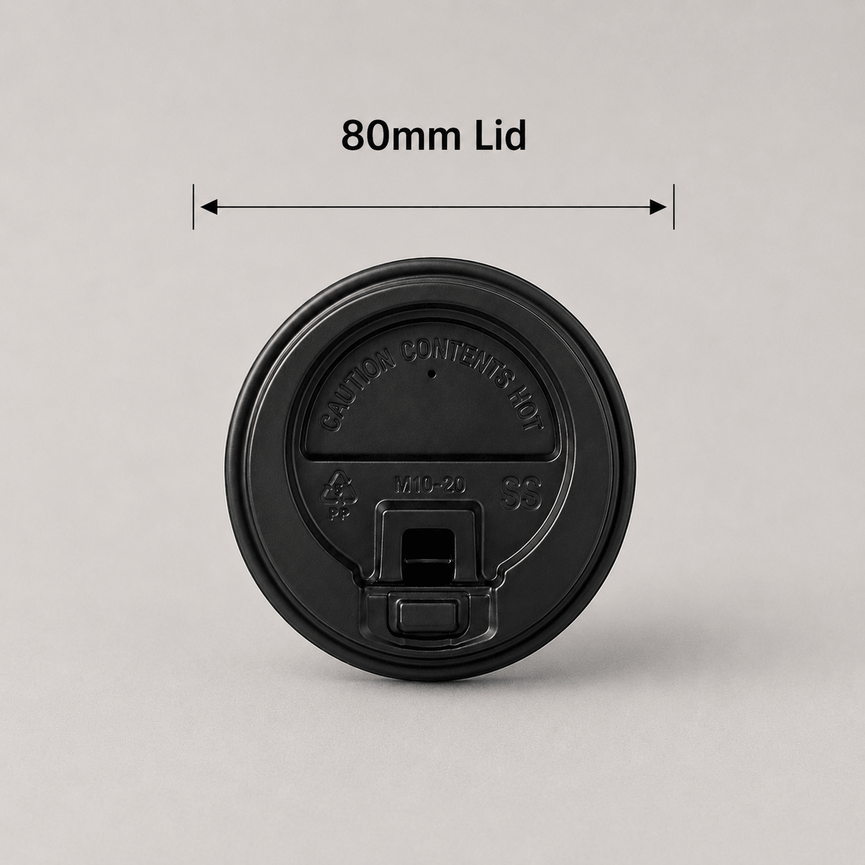 80mm lid for 8oz takeaway coffee cup
