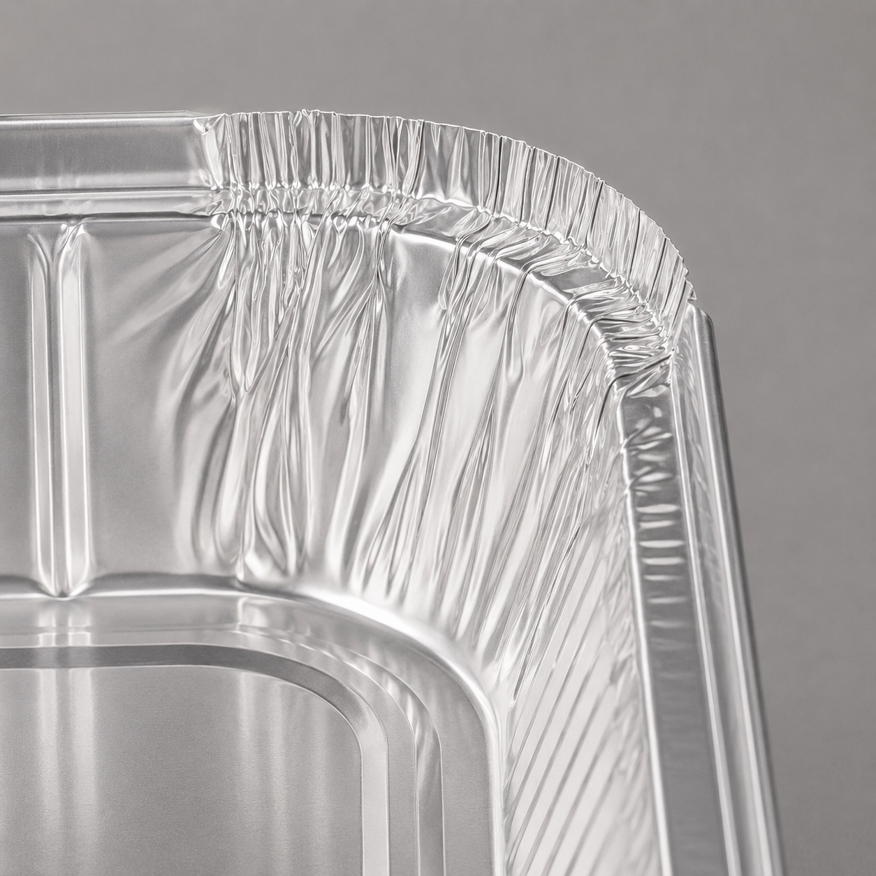 9x9 inch aluminium foil container, alternative view