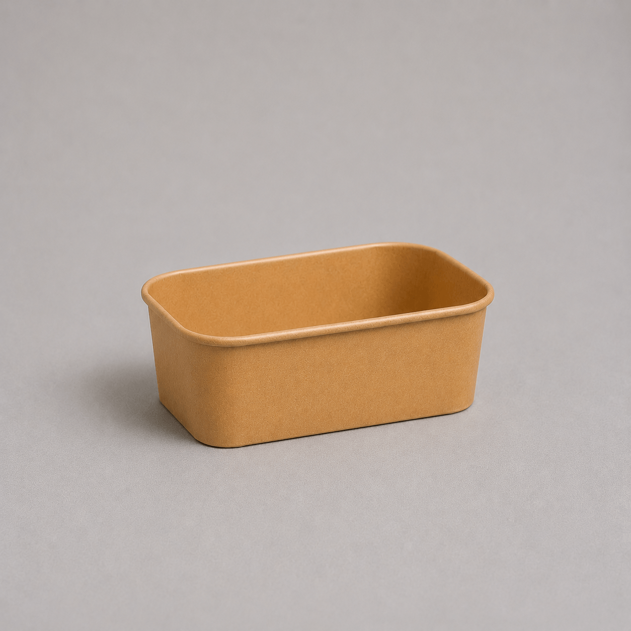 Small rectangular kraft container, 360ml