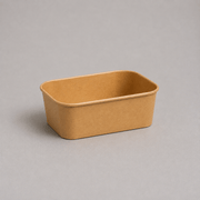 Small rectangular kraft containers, 360ml and 450ml