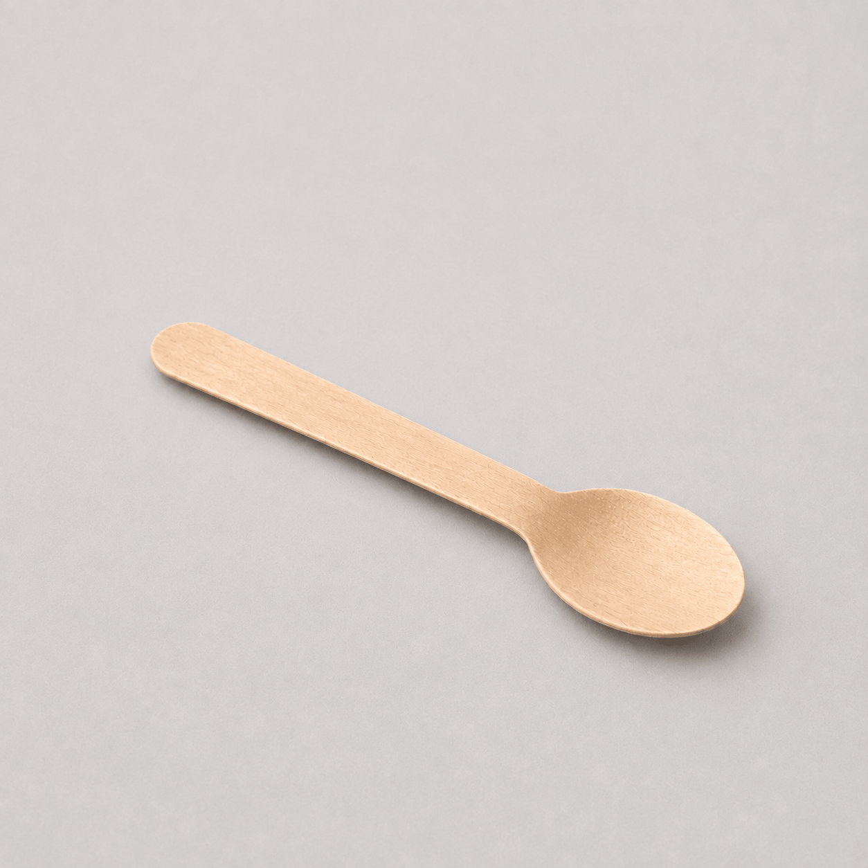 Disposable wooden spoons, alternative view