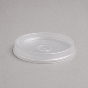 Clear vented PP lids for soup containers, portion pots and ripple cups