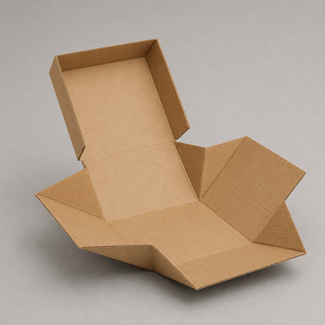 Kraft burger box, open view