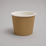 17oz and 19oz double-wall kraft ripple cups