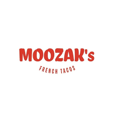Moozak’s French Tacos logo featuring bold red typography on a clean white background.