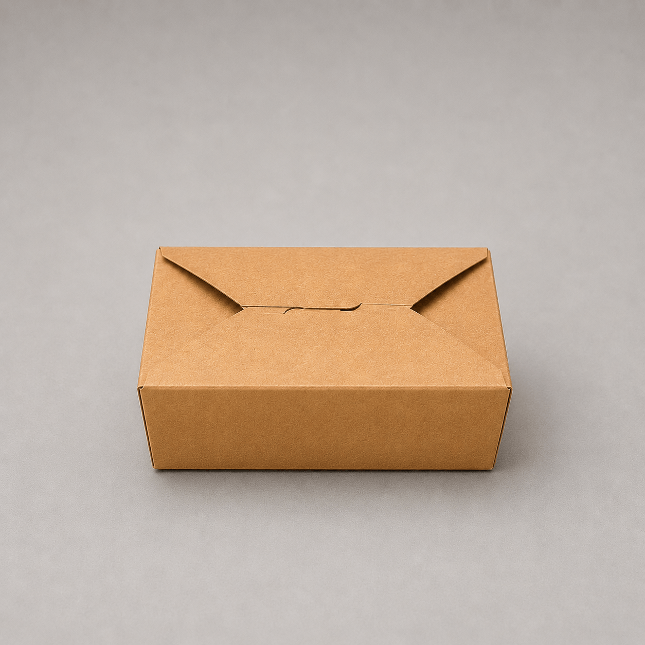 No.5 kraft deli food box with fold-top closure