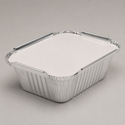 No.2 aluminium foil container with board lid