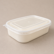 Clear PP lid, 173mm, for rectangular kraft containers