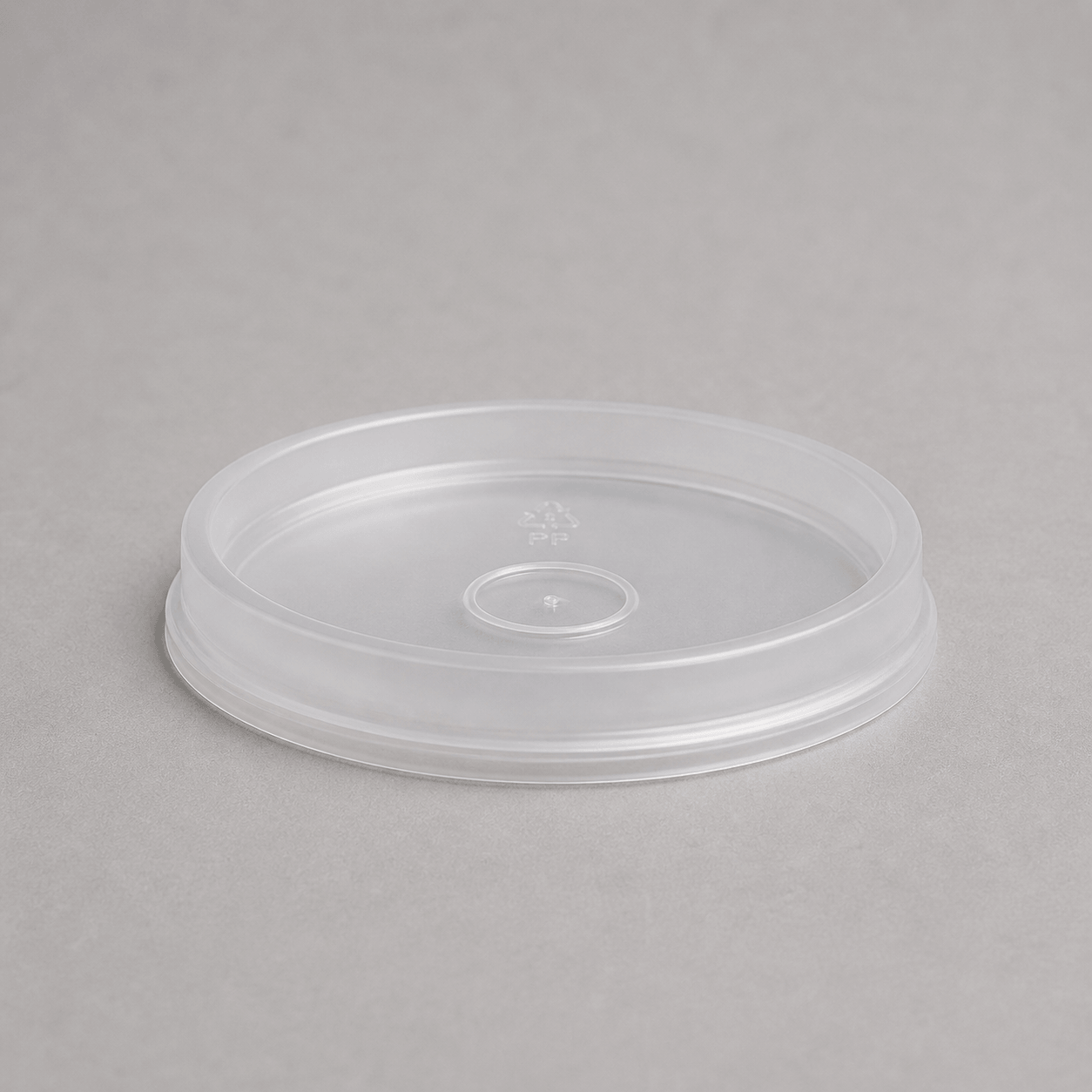 Clear vented PP lid, 90mm, for 8oz and 12oz soup containers