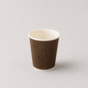 Black and brown ripple coffee cups