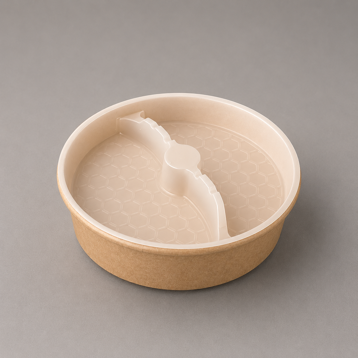 Kraft bowl divider, alternative view