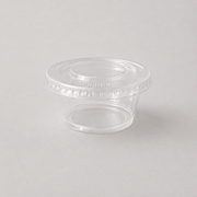 2oz plastic sauce bowl with lid