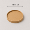 1100 & 1300ml Kraft Lids (165mm) (Pack of 300)