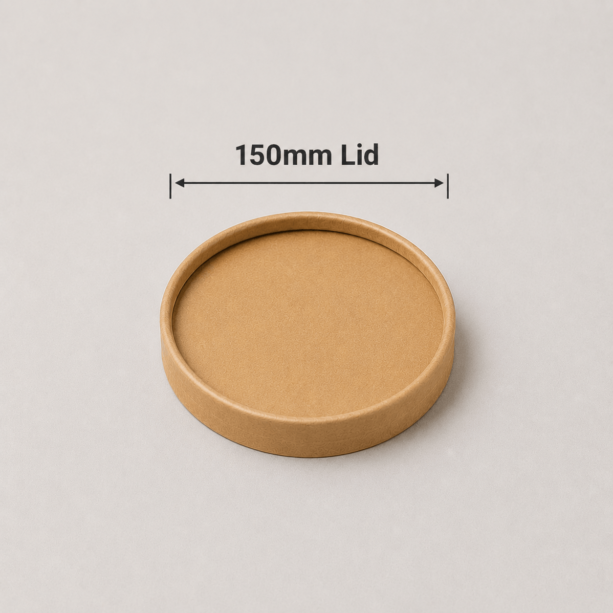 Vented kraft paper lids for round kraft bowls