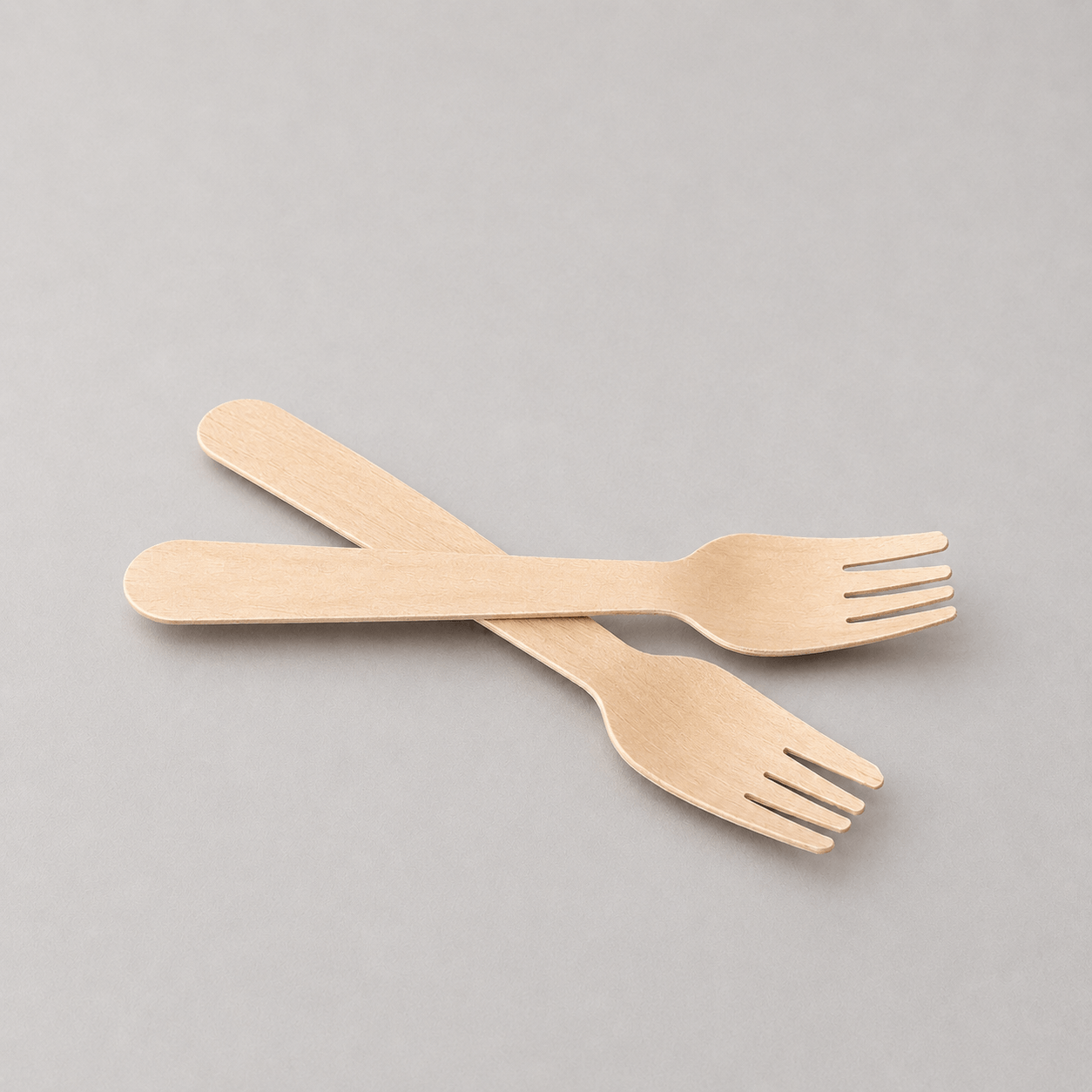 Disposable birchwood fork