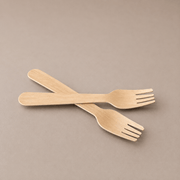 Disposable birchwood fork
