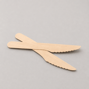 Disposable birchwood knife